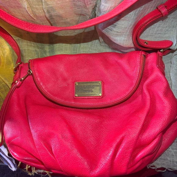 Marc Jacobs Handbags - MARC BY MARC JACOBS Classic Q NATASHA Pink Leather Crossbody Purse HandBag Women